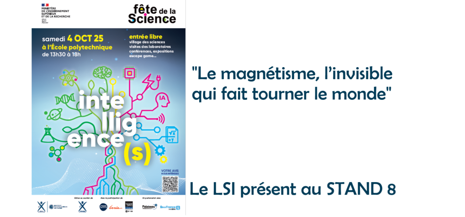 Le LSI est présent à la fête de la science 2025